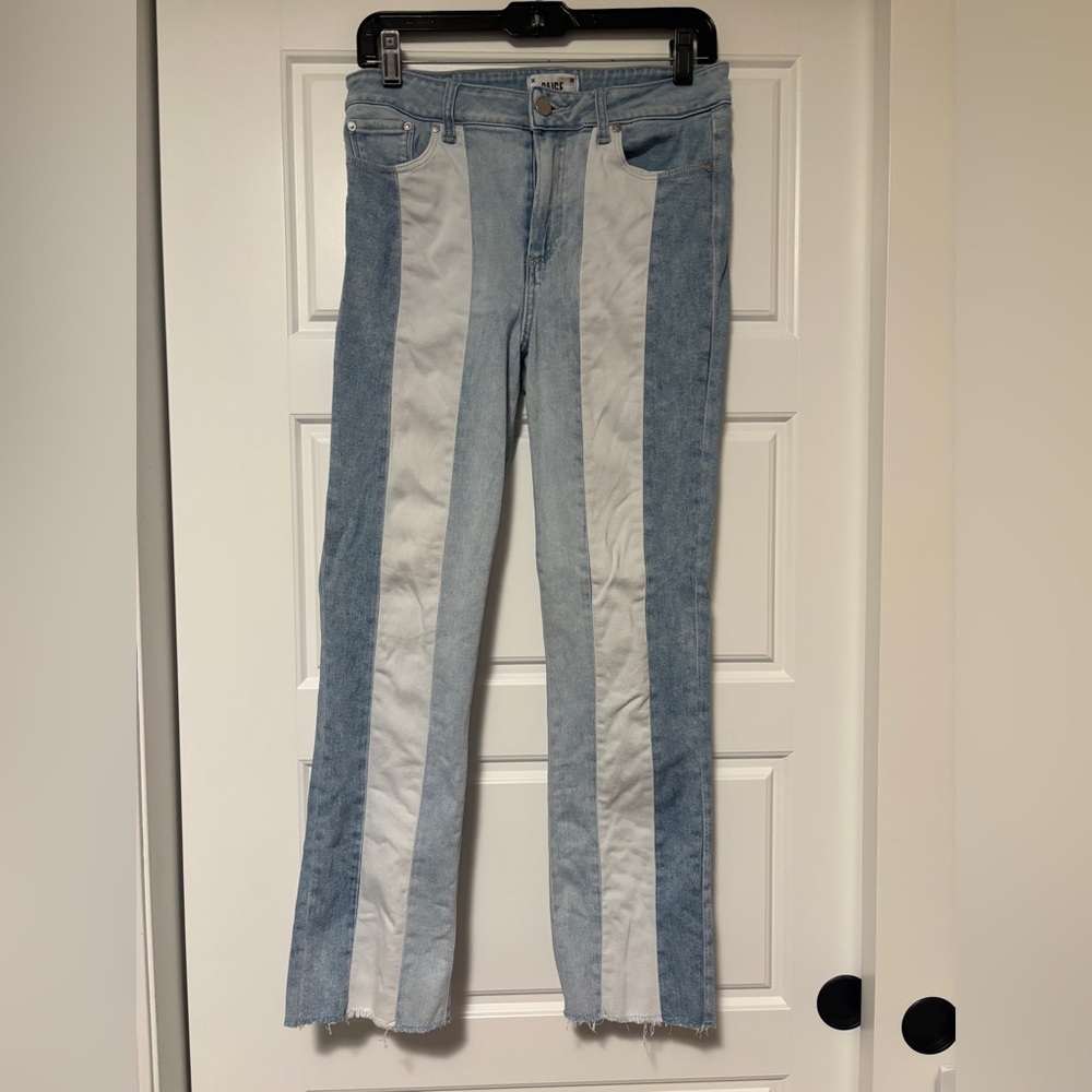 PAIGE Three-Tone Blue Jeans